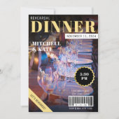 Tijdschrift Bruiloft repetitie diner Kaart (Voorkant)