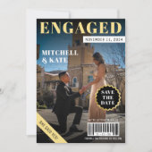 Tijdschrift bruiloft save the date (Voorkant)