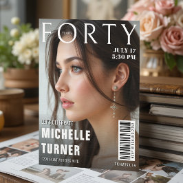 Tijdschrift Coverfoto 40e verjaardagsfeest Kaart