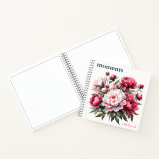 Tijdschrift De beste momenten Waterverf pioenen va Notitieboek