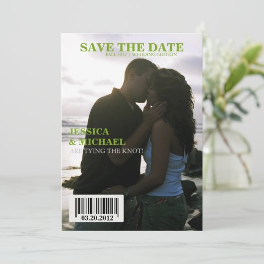 Tijdschrift De datum opslaan Save The Date (Staand voorkant)