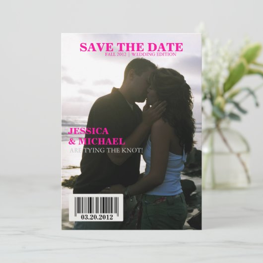Tijdschrift De datum opslaan Save The Date (Staand voorkant)