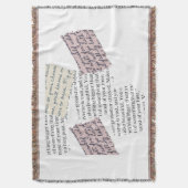 Tijdschrift Esthetisch – Retro Redactionele Stijl Deken (Voorkant Verticaal)