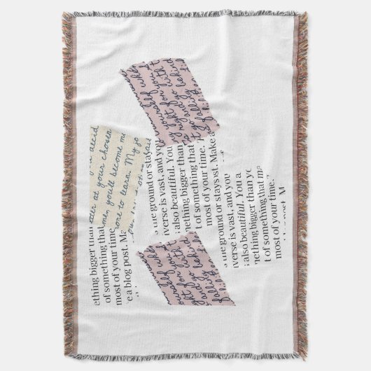 Tijdschrift Esthetisch – Retro Redactionele Stijl Deken (Voorkant Verticaal)