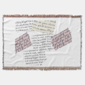 Tijdschrift Esthetisch – Retro Redactionele Stijl Deken (Voorkant)