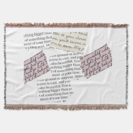 Tijdschrift Esthetisch – Retro Redactionele Stijl Deken (Voorkant)