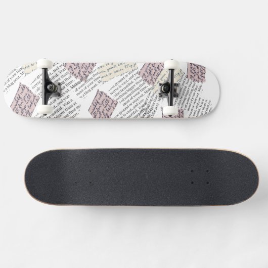 Tijdschrift Esthetisch – Retro Redactionele Stijl Persoonlijk Skateboard (Horizontaal)