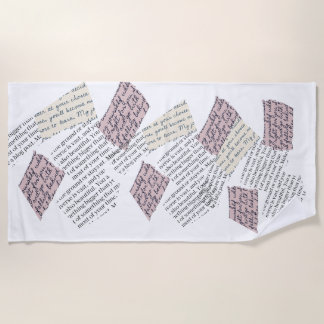 Tijdschrift Esthetisch – Retro Redactionele Stijl Strandlaken