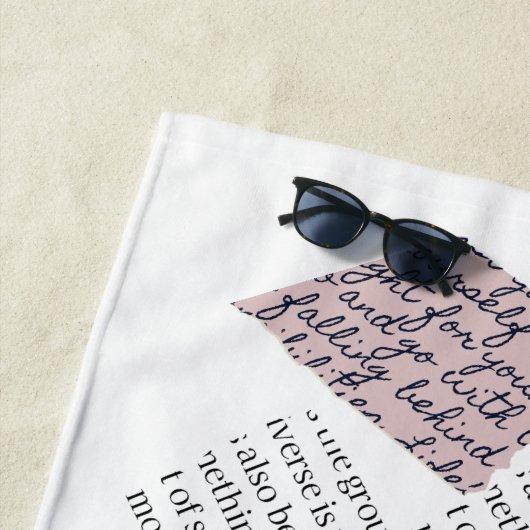 Tijdschrift Esthetisch – Retro Redactionele Stijl Strandlaken (In situ)