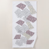 Tijdschrift Esthetisch – Retro Redactionele Stijl Strandlaken (Voorkant)