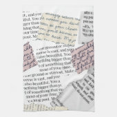 Tijdschrift Esthetisch – Retro Redactionele Stijl Theedoek (Verticaal)