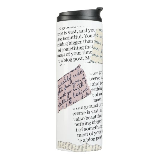 Tijdschrift Esthetisch – Retro Redactionele Stijl Thermosbeker (Gedraaid links)