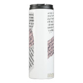 Tijdschrift Esthetisch – Retro Redactionele Stijl Thermosbeker (Achterkant)