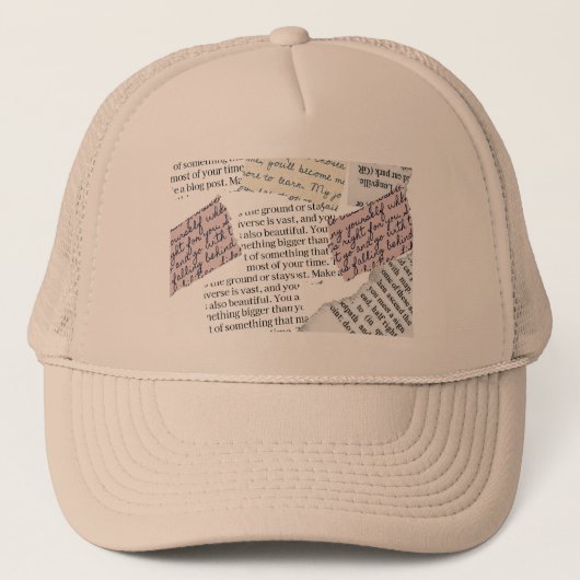 Tijdschrift Esthetisch – Retro Redactionele Stijl Trucker Pet (Voorkant)
