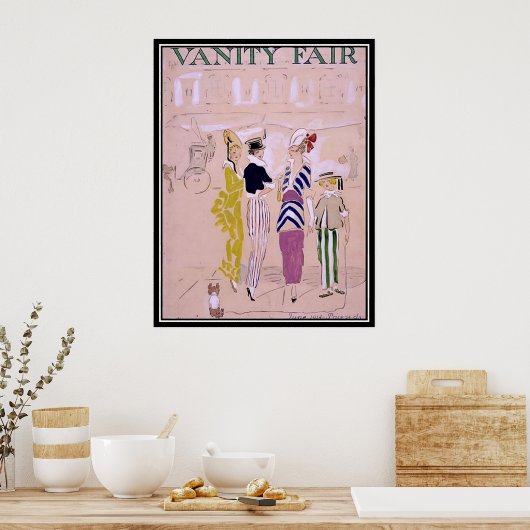  tijdschrift Hoesje 1914 Art Deco Poster (Keuken)