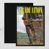 Tijdschrift Hoesje Afstuderen Uitnodiging (Voorkant / Achterkant)