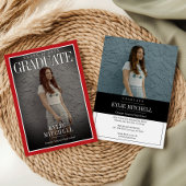 Tijdschrift Hoesje Afstuderen Uitnodiging