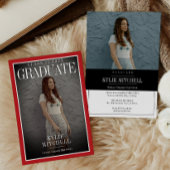 Tijdschrift Hoesje Afstuderen Uitnodiging