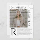 Tijdschrift Hoesje Afstuderen Uitnodiging, Tijdsch Kaart (Achterkant)