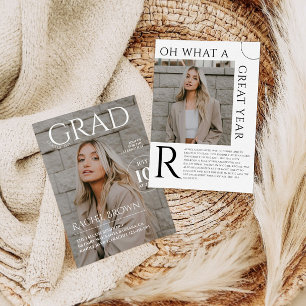 Tijdschrift Hoesje Afstuderen Uitnodiging, Tijdsch Kaart