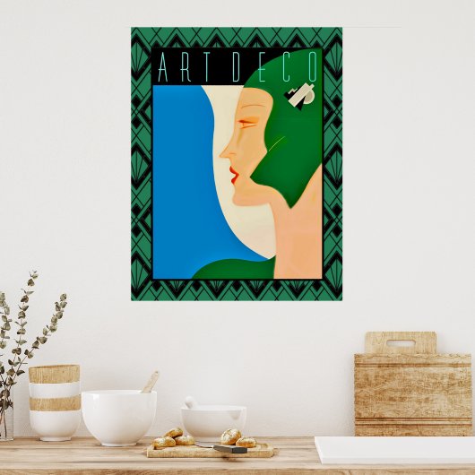  tijdschrift Hoesje Art Deco Poster (Keuken)