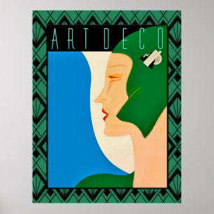 tijdschrift Hoesje Art Deco Poster