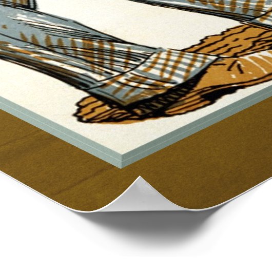 Tijdschrift Hoesje Farmer en Dog Poster (Hoek)