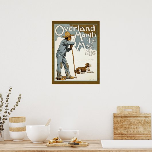  Tijdschrift Hoesje Farmer en Dog Poster (Keuken)