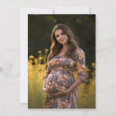 Tijdschrift Hoesje Foto Baby shower Uitnodiging (Achterkant)