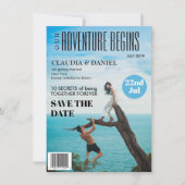 Tijdschrift Hoesje Foto Bruiloft Save the Date Kaa Kaart (Voorkant)