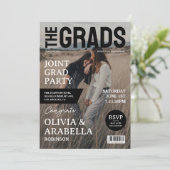 Tijdschrift Hoesje foto gezamenlijke afstudeerfees Kaart (Staand voorkant)