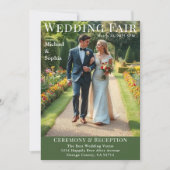 Tijdschrift Hoesje Garden Wedding Kaart (Voorkant)