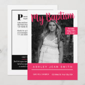 Tijdschrift Hoesje Tiener Doop Kaart (Voorkant / Achterkant)