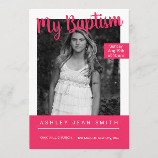 Tijdschrift Hoesje Tiener Doop Kaart