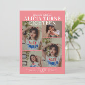 Tijdschrift Hoesje Verjaardagsuitnodiging Kaart (Staand voorkant)