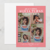 Tijdschrift Hoesje Verjaardagsuitnodiging Kaart (Voorkant / Achterkant)