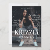 Tijdschrift Hoesje Verjaardagsuitnodiging Kaart (Voorkant)