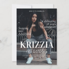 Tijdschrift Hoesje Verjaardagsuitnodiging Kaart