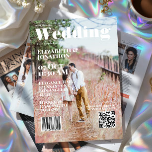 Tijdschrift Hoesje Wedding QR Code