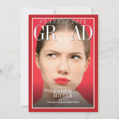 Tijdschrift Krant Afstudeeruitnodiging Kaart (Voorkant)