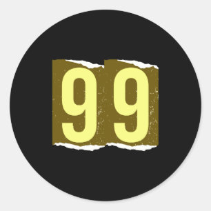 Tijdschrift losgeld nummer 99 t shirt  ronde sticker