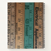 Tijdschrift maatstaven / linialen notitieboek (Achterkant)
