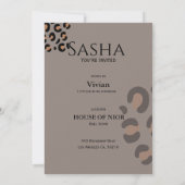 Tijdschrift met mode diva voor vrijgezellenfeest kaart (Achterkant)