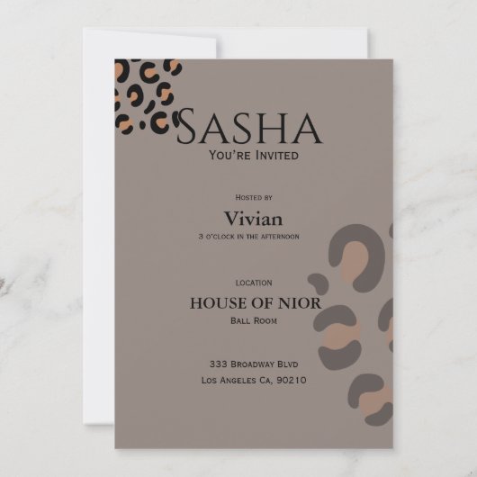 Tijdschrift met mode diva voor vrijgezellenfeest  kaart (Achterkant)