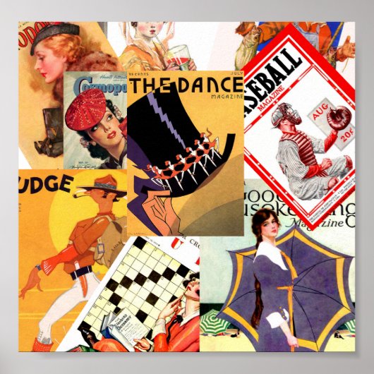  tijdschrift Montage Poster (Voorkant)