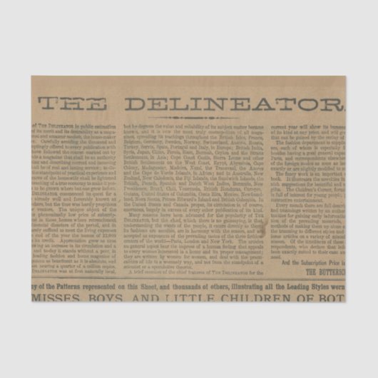  tijdschrift Newsprint Tissuepapier (Voorkant)