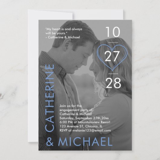 Tijdschrift Omslag Donkere Foto Modern Minimalisti Kaart (Voorkant)