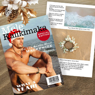 Tijdschrift Omslag Mele Kalikimaka Gepersonaliseer Feestdagenkaart