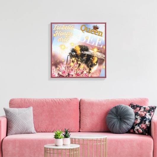 tijdschrift Queen Bee Canvas Afdruk (Insitu (Woonkamer))