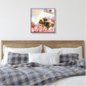 tijdschrift Queen Bee Canvas Afdruk (Insitu (Slaapkamer))
